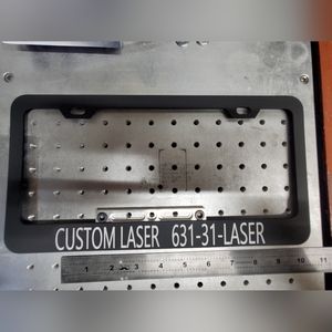 Custom, laser engraved Licence plate frames